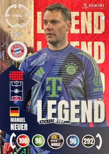Cromo Manuel Neuer - FIFA Club World Cup 2025. Adrenalyn XL n. 365 - Panini
