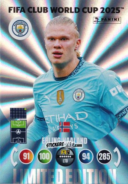 Cromo Erling Haaland - FIFA Club World Cup 2025. Adrenalyn XL n. LE-EH - Panini