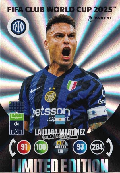 Figurina Lautaro Martinez - FIFA Club World Cup 2025. Adrenalyn XL n. LE-LM - Panini