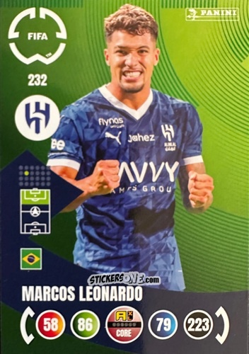 Sticker Marcos Leonardo - FIFA Club World Cup 2025. Adrenalyn XL n. 232 - Panini
