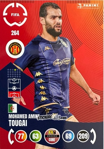 Cromo Mohamed Amine Tougai - FIFA Club World Cup 2025. Adrenalyn XL n. 264 - Panini
