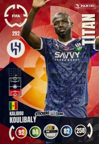 Cromo Kalidou Koulibaly - FIFA Club World Cup 2025. Adrenalyn XL n. 292 - Panini