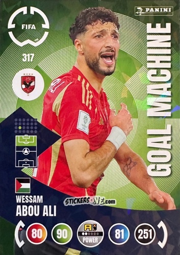 Sticker Wessam Abou Ali - FIFA Club World Cup 2025. Adrenalyn XL n. 317 - Panini