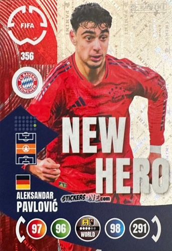 Cromo Aleksandar Pavlović - FIFA Club World Cup 2025. Adrenalyn XL n. 356 - Panini