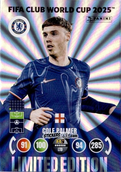 Figurina Cole Palmer - FIFA Club World Cup 2025. Adrenalyn XL n. LE-CP - Panini