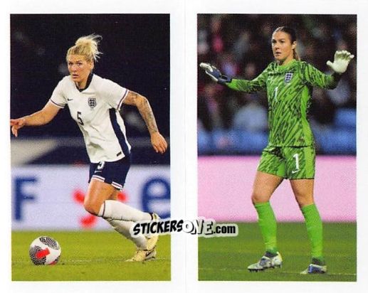 Sticker Millie Bright / Mary Earps - England Lionesses 2025 n. 4 - Panini