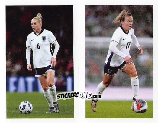 Cromo Alex Greenwood / Lauren Hemp - England Lionesses 2025 n. 6 - Panini
