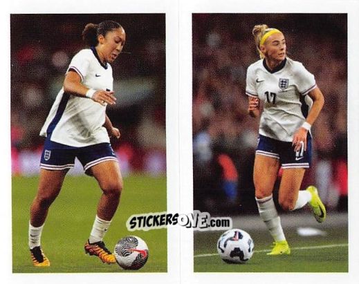 Cromo Lauren James / Chloe Kelly - England Lionesses 2025 n. 8 - Panini