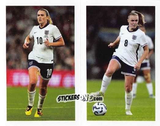 Cromo Grace Clinton / Georgia Stanway - England Lionesses 2025 n. 12 - Panini