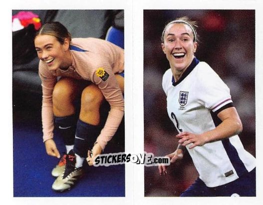 Sticker Grace Clinton / Lucy Bronze - England Lionesses 2025 n. 158 - Panini