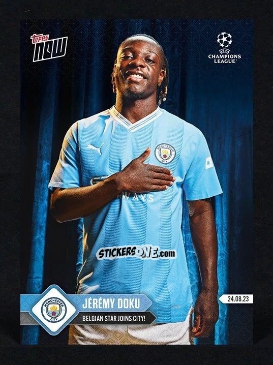 Cromo Jeremy Doku - Now Uefa Champions League 2023-2024 n. 3 - Topps