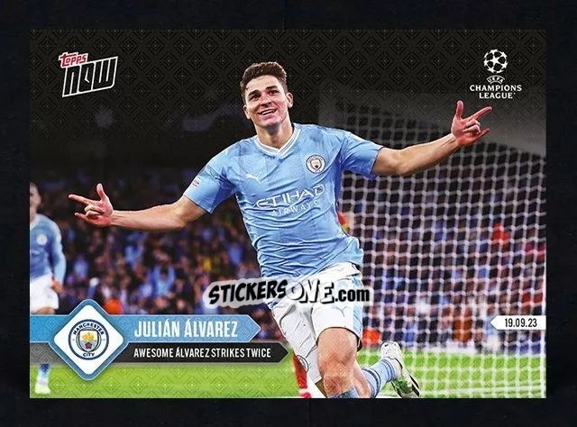 Cromo Julian Alvarez - Now Uefa Champions League 2023-2024 n. 14 - Topps