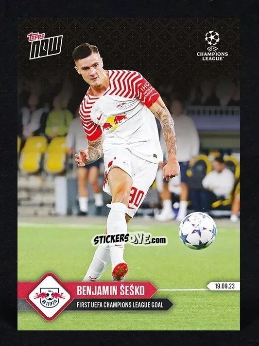 Cromo Benjamin Sesko - Now Uefa Champions League 2023-2024 n. 15 - Topps