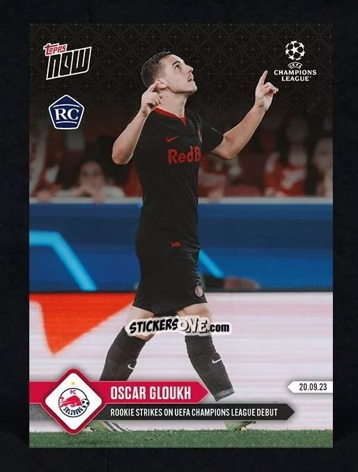 Cromo Oscar Gloukh - Now Uefa Champions League 2023-2024 n. 20 - Topps