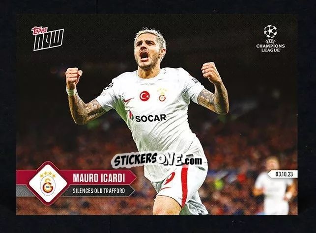 Figurina Mauro Icardi - Now Uefa Champions League 2023-2024 n. 33 - Topps