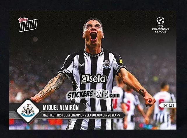 Cromo Miguel Almiron - Now Uefa Champions League 2023-2024 n. 35 - Topps