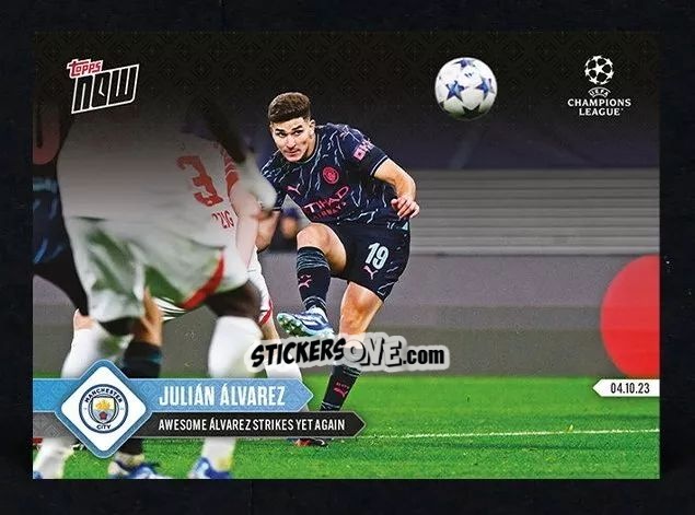 Cromo Julian Alvarez - Now Uefa Champions League 2023-2024 n. 39 - Topps