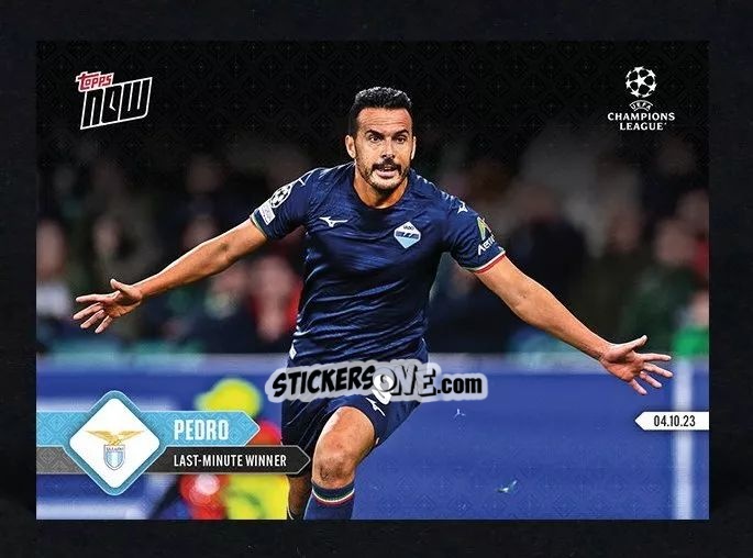 Figurina Pedro - Now Uefa Champions League 2023-2024 n. 41 - Topps
