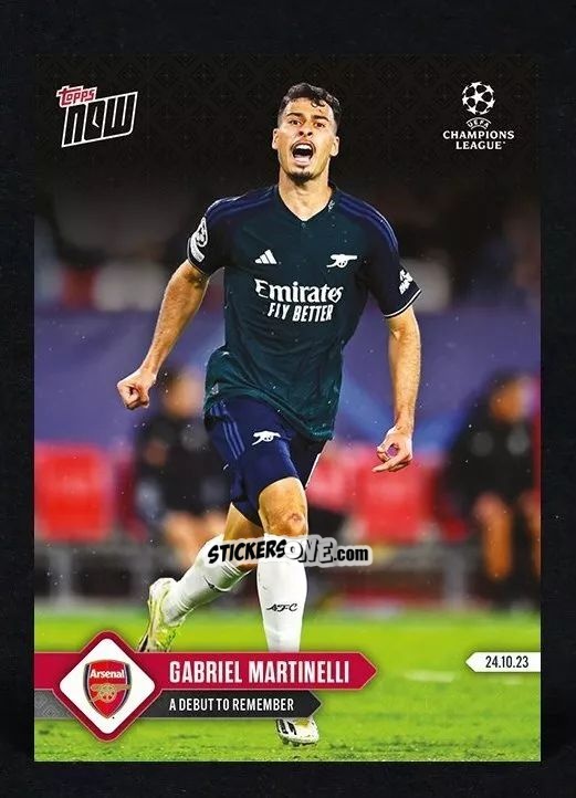 Sticker Gabriel Martinelli - Now Uefa Champions League 2023-2024 n. 42 - Topps