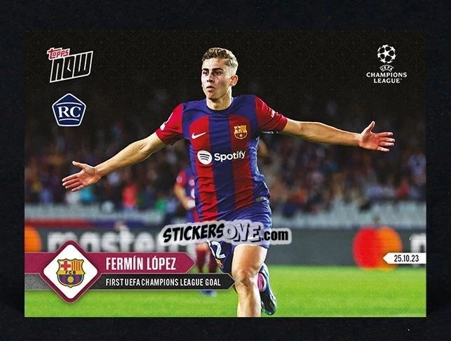 Sticker Fermin Lopez - Now Uefa Champions League 2023-2024 n. 49 - Topps