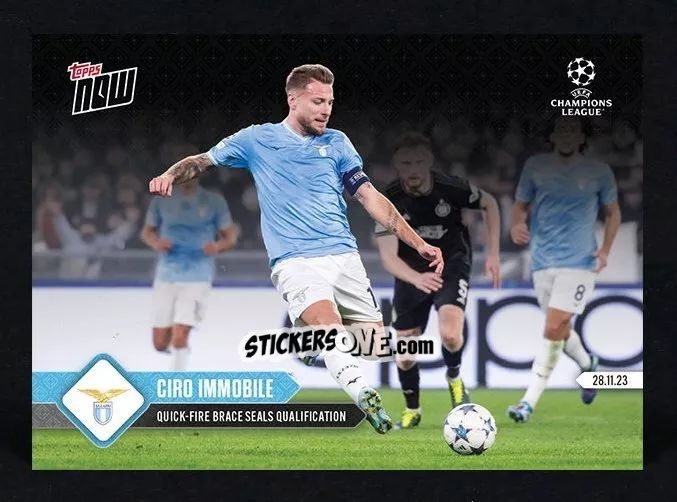 Figurina Ciro Immobile - Now Uefa Champions League 2023-2024 n. 69 - Topps