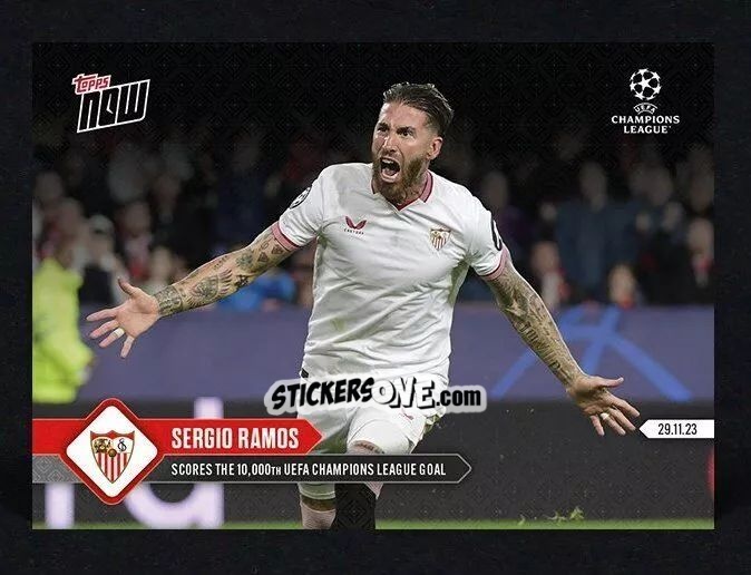 Cromo Sergio Ramos - Now Uefa Champions League 2023-2024 n. 76 - Topps