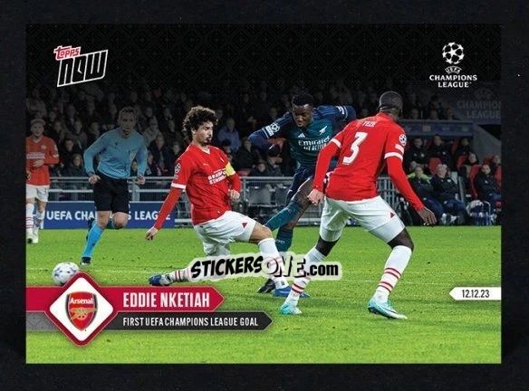 Figurina Eddie Nketiah - Now Uefa Champions League 2023-2024 n. 78 - Topps