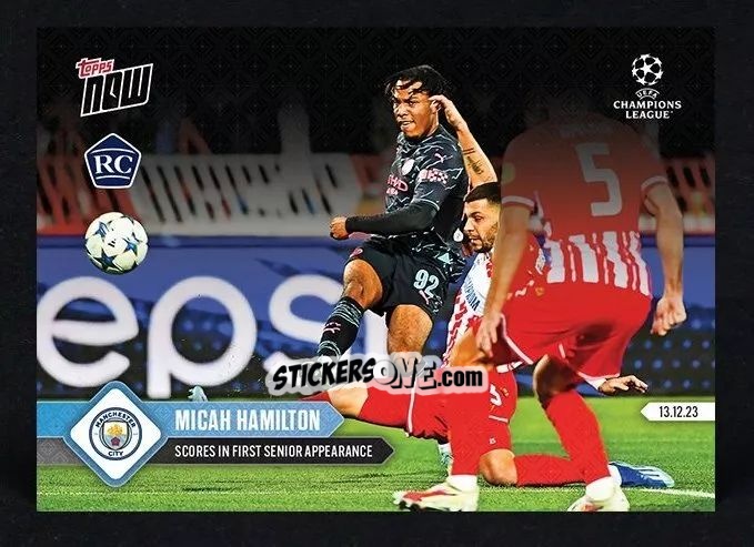 Sticker Micah Hamilton - Now Uefa Champions League 2023-2024 n. 80 - Topps