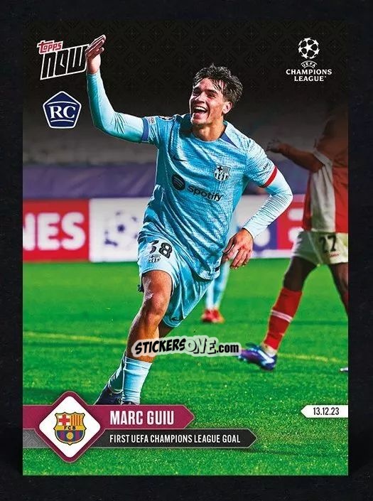 Figurina Marc Guiu - Now Uefa Champions League 2023-2024 n. 83 - Topps