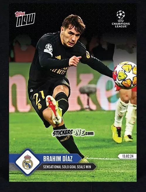 Cromo Brahim Diaz - Now Uefa Champions League 2023-2024 n. 93 - Topps