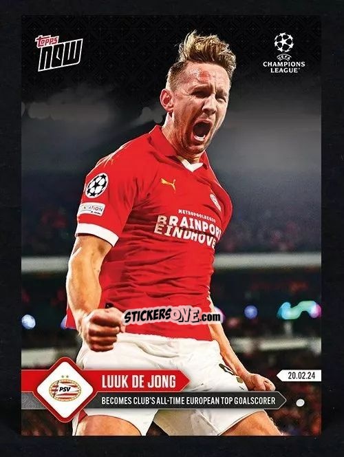 Figurina Luuk De Jong - Now Uefa Champions League 2023-2024 n. 97 - Topps