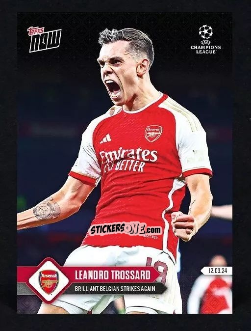 Sticker Leandro Trossard - Now Uefa Champions League 2023-2024 n. 106 - Topps