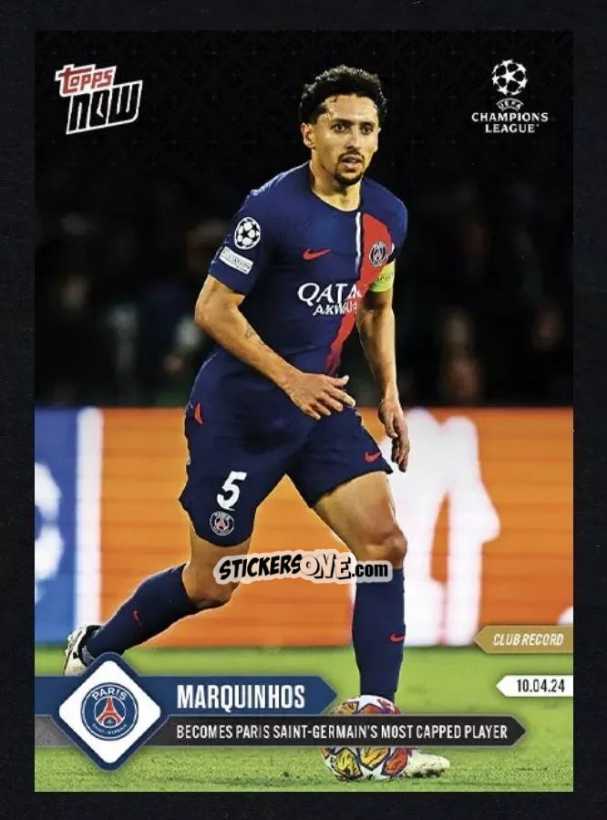Cromo Marquinhos - Now Uefa Champions League 2023-2024 n. 115 - Topps