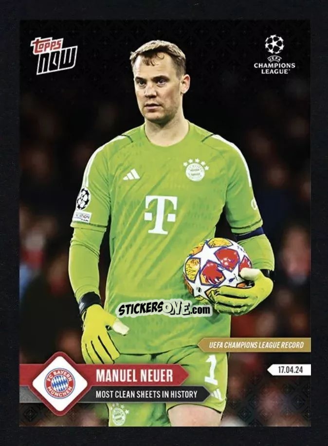 Cromo Manuel Neuer - Now Uefa Champions League 2023-2024 n. 120 - Topps