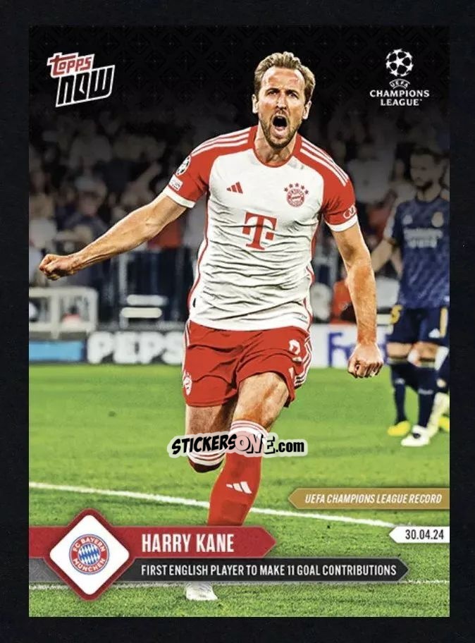 Sticker Harry Kane - Now Uefa Champions League 2023-2024 n. 123 - Topps