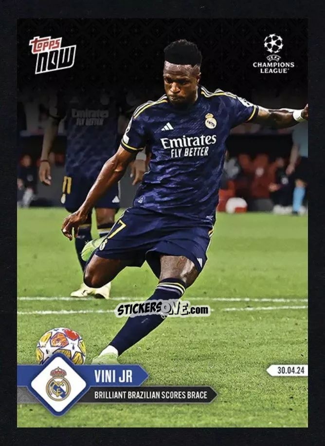 Figurina Vini Jr. - Now Uefa Champions League 2023-2024 n. 124 - Topps