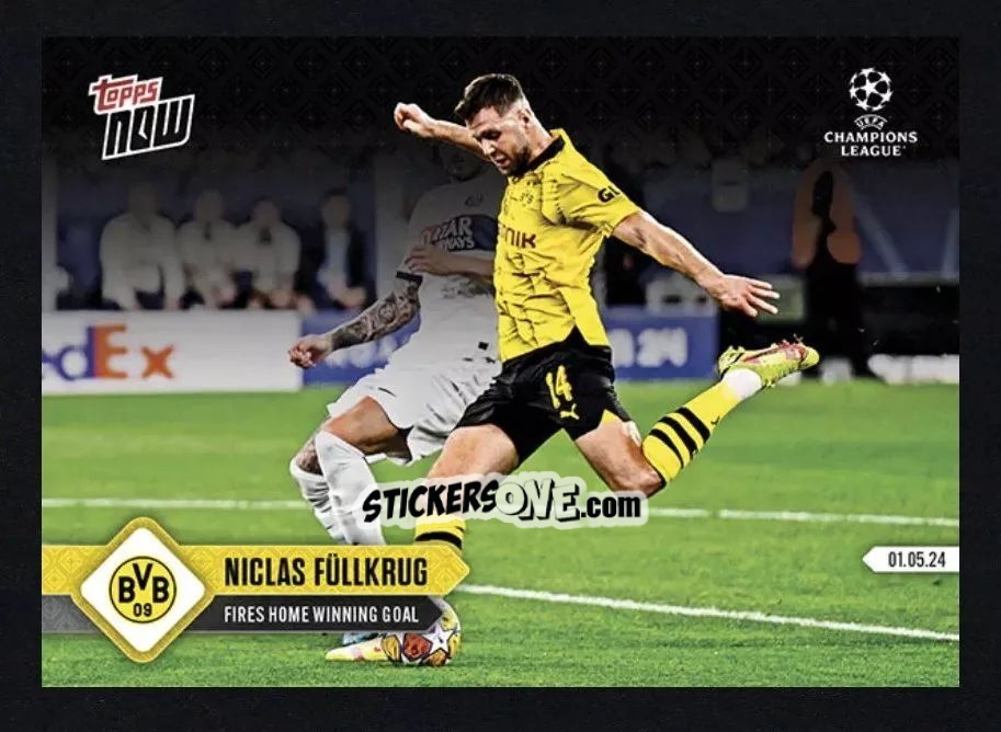 Sticker Niclas Fullkrug - Now Uefa Champions League 2023-2024 n. 126 - Topps