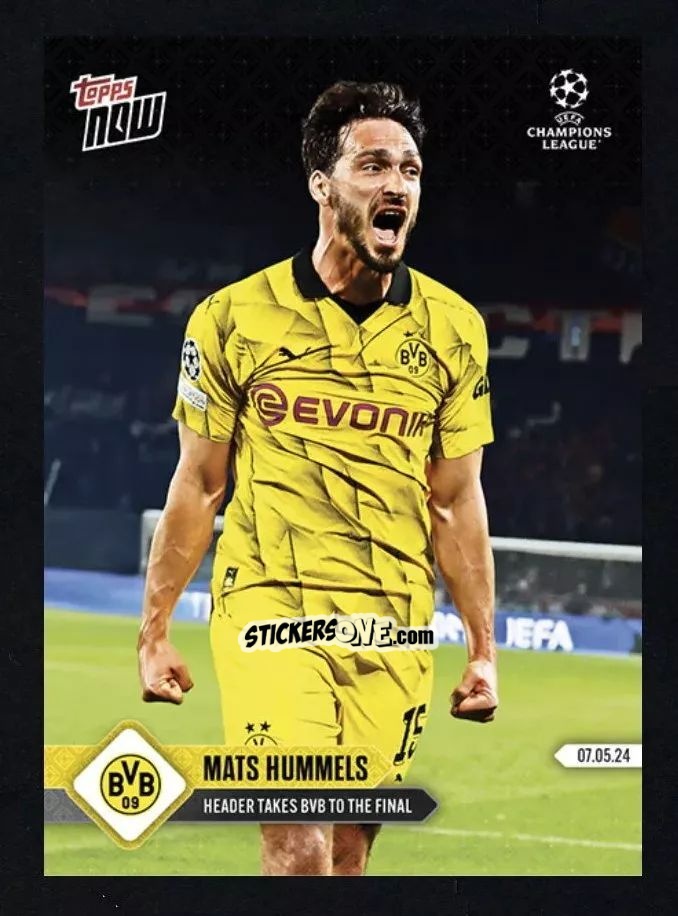 Figurina Mats Hummels - Now Uefa Champions League 2023-2024 n. 127 - Topps