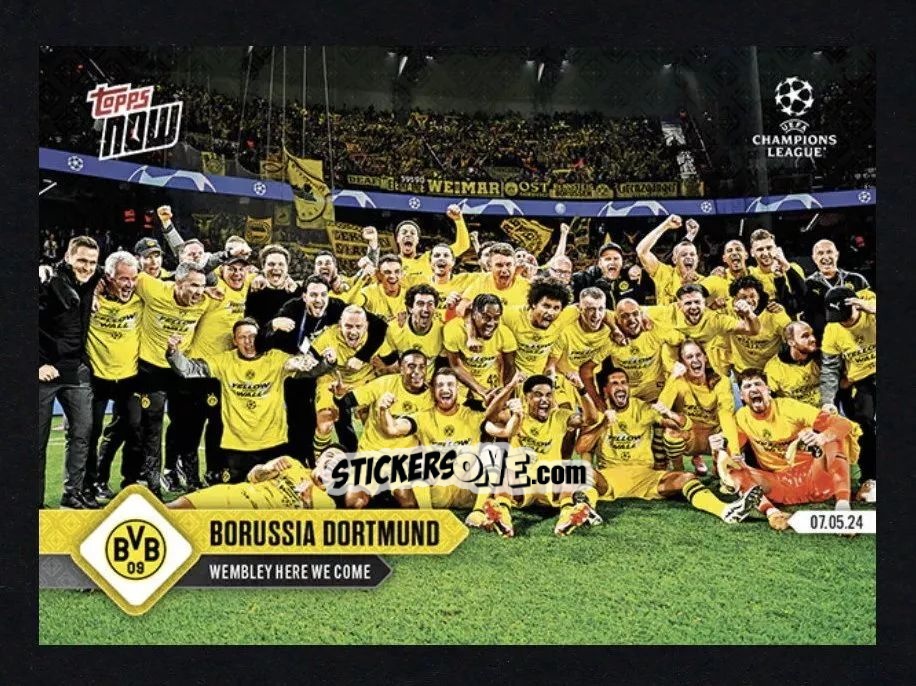 Cromo Borussia Dortmund team - Now Uefa Champions League 2023-2024 n. 128 - Topps