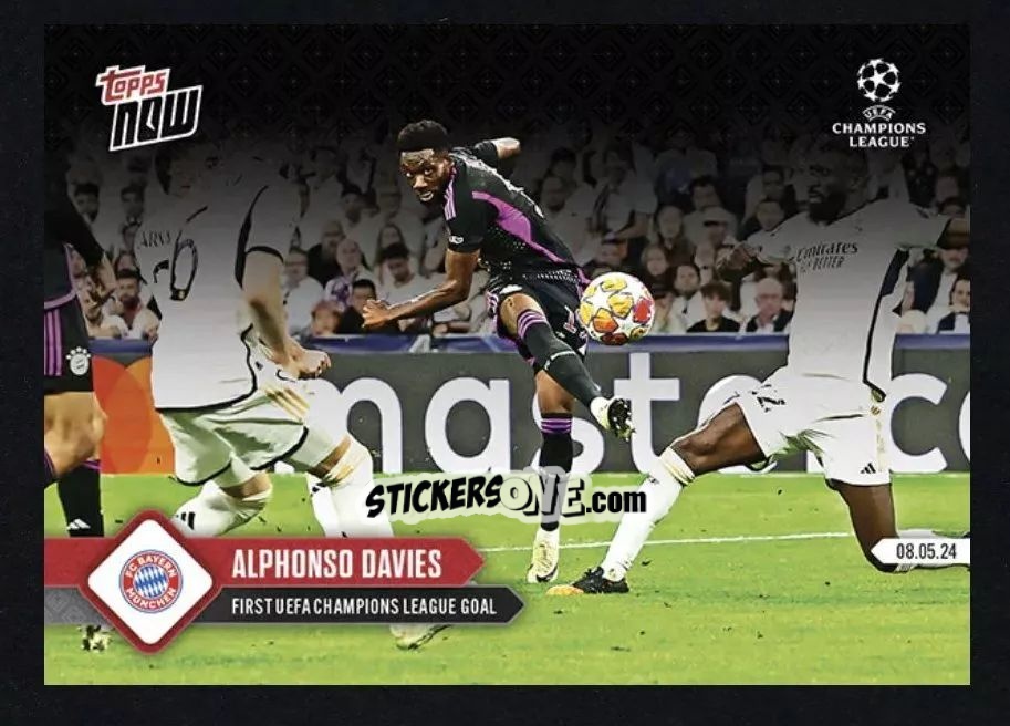 Cromo Alphonso Davies - Now Uefa Champions League 2023-2024 n. 130 - Topps