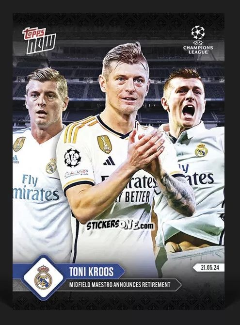 Sticker Toni Kroos - Now Uefa Champions League 2023-2024 n. 132 - Topps