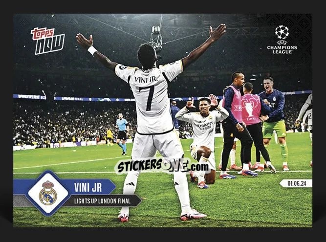 Figurina Vini Jr. - Now Uefa Champions League 2023-2024 n. 133 - Topps