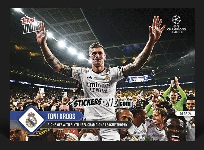 Sticker Toni Kroos - Now Uefa Champions League 2023-2024 n. 134 - Topps