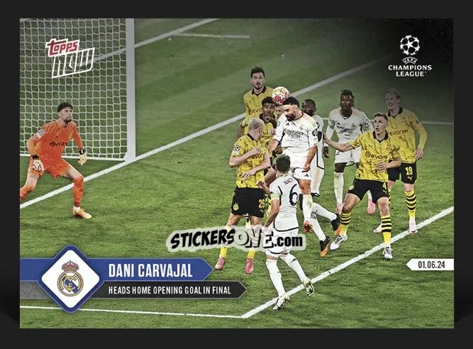 Sticker Dani Carvajal - Now Uefa Champions League 2023-2024 n. 137 - Topps