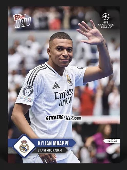Sticker Kylian Mbappé - Now Uefa Champions League 2023-2024 n. 141 - Topps