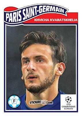 Figurina Khvicha Kvaratskhelia - Living Set Soccer 2025 n. 773 - Topps