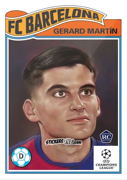 Sticker Gerard Martin - Living Set Soccer 2025 n. 788 - Topps