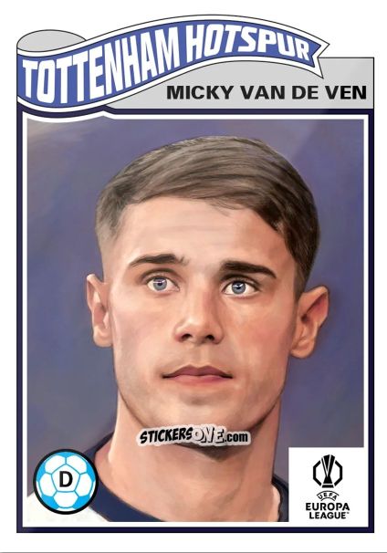Sticker Micky van de Ven - Living Set Soccer 2025 n. 799 - Topps