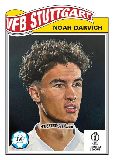 Sticker Noah Darvich - Living Set Soccer 2025 n. 810 - Topps
