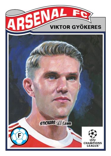 Sticker Viktor Gyokeres - Living Set Soccer 2025 n. 818 - Topps